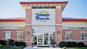 sunset bank retail construction project